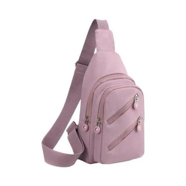 Imagem de Bolsa De Peito De Nylon Feminina Elegante Fanny Pacote De Cintura De O