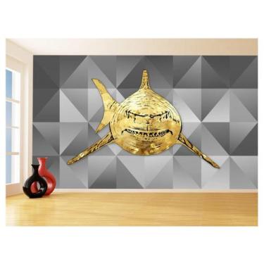Imagem de Papel De Parede Animais Pop Art Tubarão Cores 3,5M Pxa574 - Você Decor