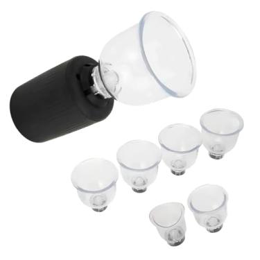 Imagem de Kit Massageador a Vácuo USB com 6 Ventosas, Portátil para Alívio Muscular, Preto