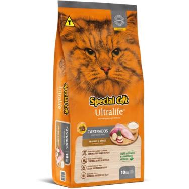 Imagem de Ração Special Cat Ultralife Castrados Frango e Arroz 10kg