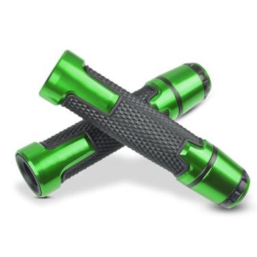 Imagem de Punhos de guidão de motocicleta universais de 22 mm para Kawasaki Ninja250 650 Z400 Z650 Z800 Z900 Z1000 ZX6R ZX10R 250R 300R (verde)