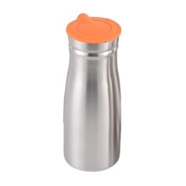 Imagem de Ｂｅｓｇａ Jarra de aço inoxidável 1000ml para água fria, recipiente para bebidas, cerveja, café, leite, grande capacidade, resistente a quebras, 8,5x23cm, Laranja