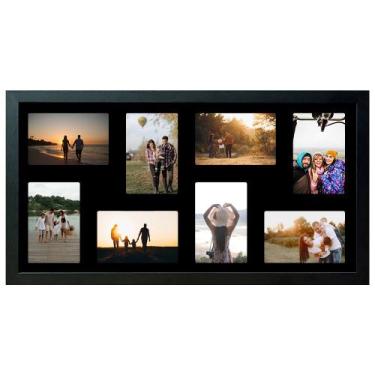 Imagem de Quadro Multifotos 8 Fotos 10x15 Porta Retrato de Parede 30x60 - SHD So