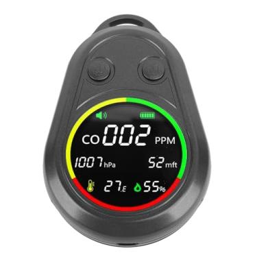 Imagem de Detector de qualidade do ar portátil Altímetro de barômetro Termômetro Hygrômetro 5 em 1 Testador ambiental multifuncional para camping ao ar livre Malinamento abds 207g