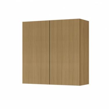 Imagem de Nesher - Armario Aereo 2 Portas Nesher Rainha 80cm Ripado 100 Mdf (Nature)