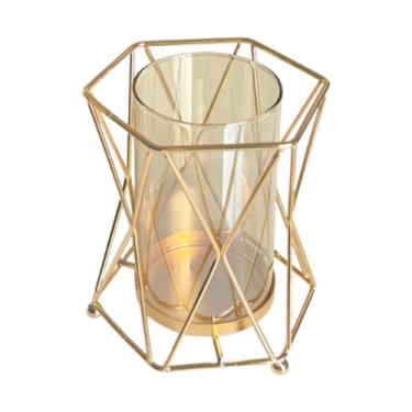 Imagem de Fenteer Vaso de vidro para plantas, recipiente, peça central, decoração de mesa, arranjo de flores, vaso decorativo para peças centrais, decoração de sala de, Armazenamento de água