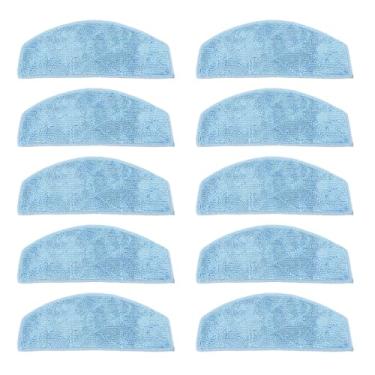 Imagem de Varredura de pano de limpeza de robôs microfibra fina lavável robô reutilizável almofadas de limpeza para tikom g8000 g8000pro laresar evol 3 10 pacote