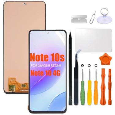 Imagem de Substituição para Xiaomi Redmi Note 10 4G | Tela LCD Note 10s para Redmi note10 4G note10s M2101K7AI M2101K7AG M2101K7BG M2101K7BI LCD Touch Screen Display Panel Digitalizador Assembly com kit de