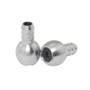 Imagem de JianLing 2 peças pulverizador de espuma mangueira de sucção peso chumbada bola de filtro de sucção de aço inoxidável 23 mm pistola de água de alta pressão lavagem de carro jarra bolha spray pavio