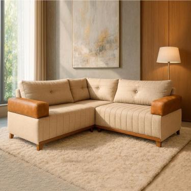 Imagem de Sofá de Canto Canto Leona Plus Bom Pastor