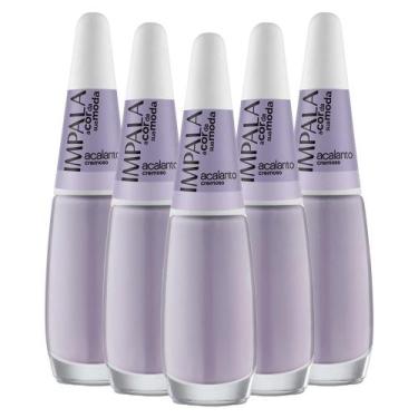 Imagem de Kit 5 Esmaltes Coleção A Cor da Sua Moda Cor Acalanto Impala
