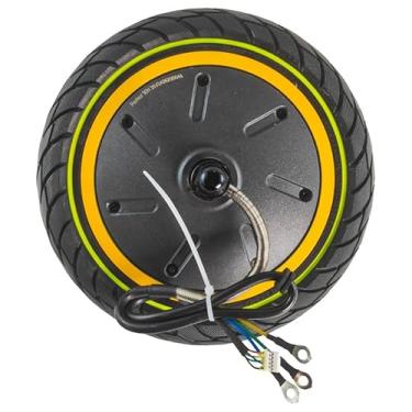 Imagem de GYL Motor de Cubo de Força de 500 W com Pneu Sólido, Substituição Apenas para Roda Traseira de Scooter Elétrica Ninebot Max G30P, Pneu de Borracha 60/70-6,5 10X2,5", Antiderrapante, À Prova de Explosã