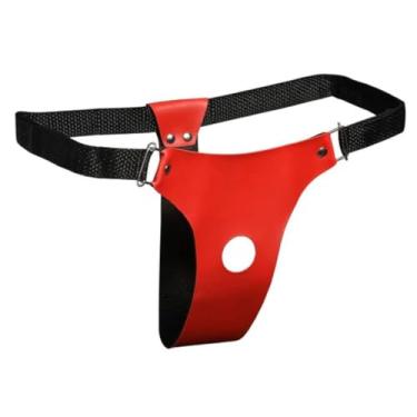 Imagem de Cinta Peniana Com 1 Furo Cinta para Inversão de Papéis com Regulagem Confortável (VERMELHO)