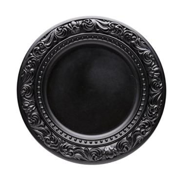 Imagem de SOUSPLAT DE PLÁSTICO CASTLE PRETO 33cm