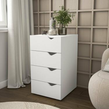 Imagem de Gaveteiro 4 Gavetas 71cm X 40cm Porto Branco