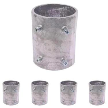 Imagem de 5 Conector Unidut Reto Sieg Medida 1 1/2 Em Alumínio