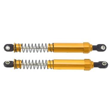 Imagem de Cosiki Damper de 100 Mm 4pcs, Peças de Atualização Compatíveis Com Carros SCX10 1/10 RC, Material de Liga de Alumínio Premium Construído, para Atualizações Gen7 Gen8 (Ouro)