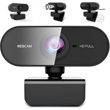 Imagem de Webcam Full HD 1080p com Microfone Integrado – Alta Definição para Reuniões e Vídeos
