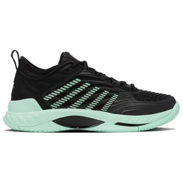 Imagem de K-Swiss Tênis feminino Hypercourt Supreme 2, Preto/Neon Mint, 36