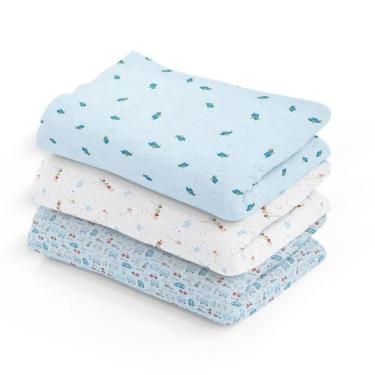 Imagem de Kit 3 Cueiro Manta Flanelado Grande Aconchego Bebe Infantil