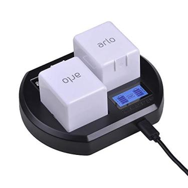 Imagem de Batmax Estação de carregamento de bateria LCD Dual Arlo Pro 2 para Arlo Pro, Arlo Pro 2 e carregador de bateria recarregável Arlo Go