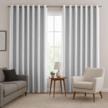 Imagem de Cortina Blackout De Tecido 4,00x2,50 Decoração com Proteção Solar - Ar