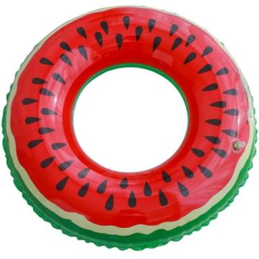 Imagem de Boia Melancia Inflável 90cm Watermelon Original Piscina Diversão Praia Premium (Melancia)