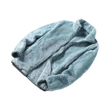 Imagem de Casaco Longo De Veludo Duplo Com Forro De Lã Espessa Para Mulheres, Co