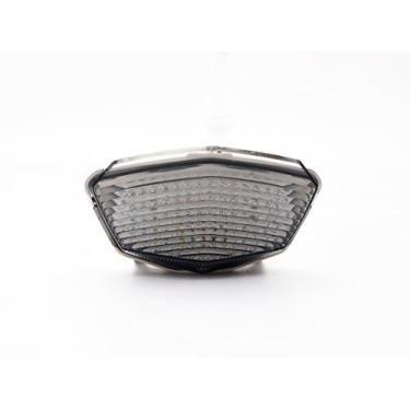 Imagem de Lente fumê luzes traseiras de LED para motocicleta, luz traseira de freio com indicadores de luz de seta integrados para Kawasaki 08-12 Ninja 250R EX250