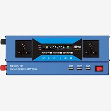 Imagem de 3 Portas Usb Inversor De Onda Senoidal Modificado Com Tomadas Ca Inversor De Energia Do Carro Ventiladores De Resfriamento Duplos Para Caminhão Rv Sistema Solar De Carro Viagem, 5000w, 48V/60V