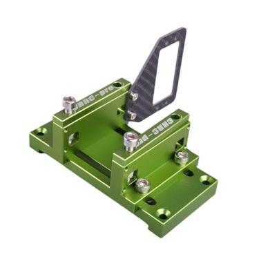 Imagem de Colaxi Motor de metanol em suporte de metal, placa de montagem de servo de fibra de carbono, modelo de aeronave portátil, plataforma de quebra, Verde