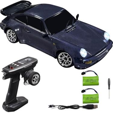 Imagem de FLYCOLOR LD1898 1/18 RC Drift Car GTR R34 2.4GHz RWD with Gyroscope on-Road Alloy Body Shell Racing Cars Radio Control (Purple)