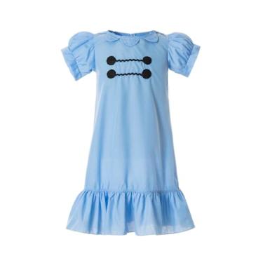 Imagem de Ruikajia Vestido azul Lucy para meninas, o vestido Lucy Van Pelt de You are a good man CHARLIE Brown 7 Years