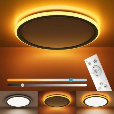 Imagem de Luminária de teto BLNAN 33cm LED 24W com controle remoto