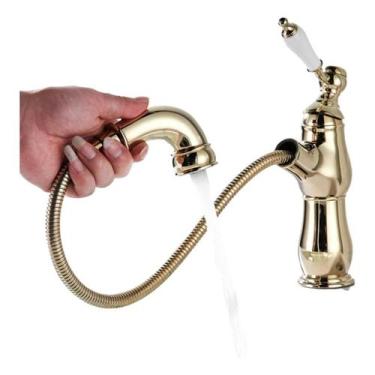 Imagem de Tipo de tração de torneira: cobre anti-respingo quente e frio - J-One