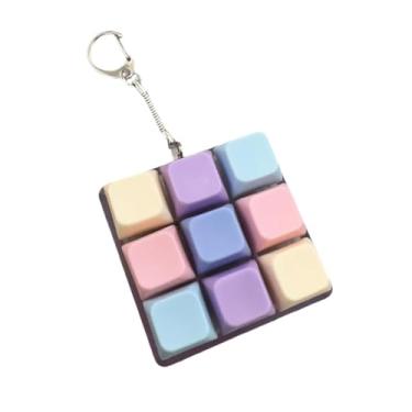 Imagem de Dynwave Chaveiro de brinquedo com botão Fidget de 9 teclas, acessório criativo para crianças, adultos, escola, homens, mulheres e adolescentes, Style G