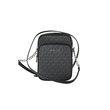 Imagem de Michael Kors Bolsa tiracolo com logotipo médio Jet Set Travel, Preto, Medium