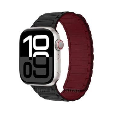 Imagem de Pulseira De Silicone Universal Para Apple Watch, Faixa Magnética Compa