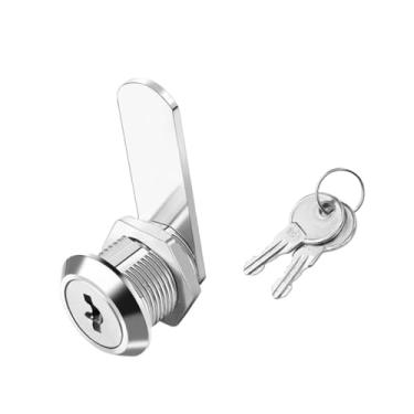 Imagem de Kuntesetty Arquivos de Ferragens para Fechadura de Armário, Multifuncional Profissional com 2 Chaves, Fechadura de Cilindro para Guarda-roupa, Cômoda, Armário, C, Estilo a