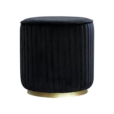 Imagem de Banqueta de armazenamento Banqueta estofada para pés Banqueta de maquiagem Banqueta para quarto Banqueta para sapatos Banqueta otomana Sofá Banqueta para pés Estrutura de madeira Base de metal Assento