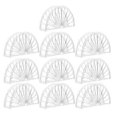 Imagem de 10 pçs guardanapo dispensador de guardanapo de bebida mesa de jantar dispensador de cocktail cerâmica bandeja de papel toalha de mão porta-guardanapo do banheiro bandeja porta-guardanapo de papel plás