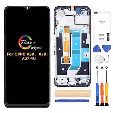 Imagem de A-MIND Para Oppo A58/A78/A57 4G substituição de tela CPH2387 CPH2483 CPH2495 Touch digitalizador LCD Display Kits de reparo de montagem completa, com ferramentas