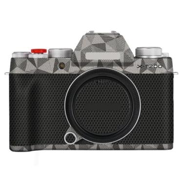 Imagem de XT200 Película de vinil antirriscos para câmera FujiFilm X-T200 Adesivo de acessórios de fotografia de filme de desenho animado (titânio triangular)