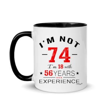 Imagem de LXQM Presentes de aniversário de 74 anos para mulheres, presentes de aniversário de 74 anos para homens, presentes de Natal 74 ideias de presente para pai, mãe, avô, família, colega de trabalho, chefe