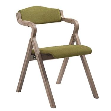 Imagem de NEWCES Cadeira dobrável retrô cadeira de evento de madeira maciça destacável confortável antiderrapante cadeira de lazer para cadeira de estudo em casa (cor: H, tamanho: 30x23x19 polegadas)