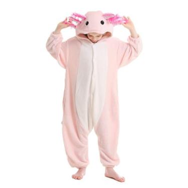 Imagem de Pijama infantil ATOZ Pink Axolotl Onesie 12-13Y