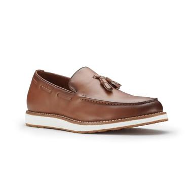 Imagem de Ferro Aldo Mocassins masculinos Dylan MFA19671 Classic Moc-Toe, Conhaque (borlas), 13