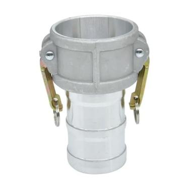 Imagem de 3/10.2 cm 2.5 cm 5.1 cm 6.3 cm 7.6 cm 10.2 cm 12.7 cm 15.2 cm BSPT rosca macho fêmea liga de alumínio encaixe de tubo conector adaptador de acoplamento rápido ranhura ranhura