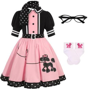 Imagem de Roupa Costumerry, saia de poodle dos anos 50, fantasia para meninas (8