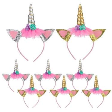 Imagem de Bandana de unicórnio Little World, 24 peças de ouro/prata para todas a